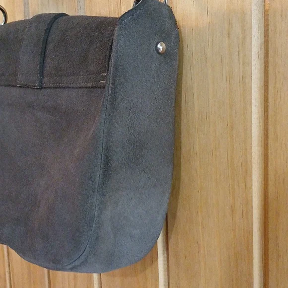 Vintage Smartaire Miss America Suede Purse - Picture 7 of 11